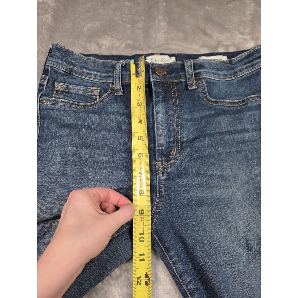 Jessica Simpson Jeans Women 4/27 Blue‎ High Rise Skinny  Denim Pants - Picture 5 of 12